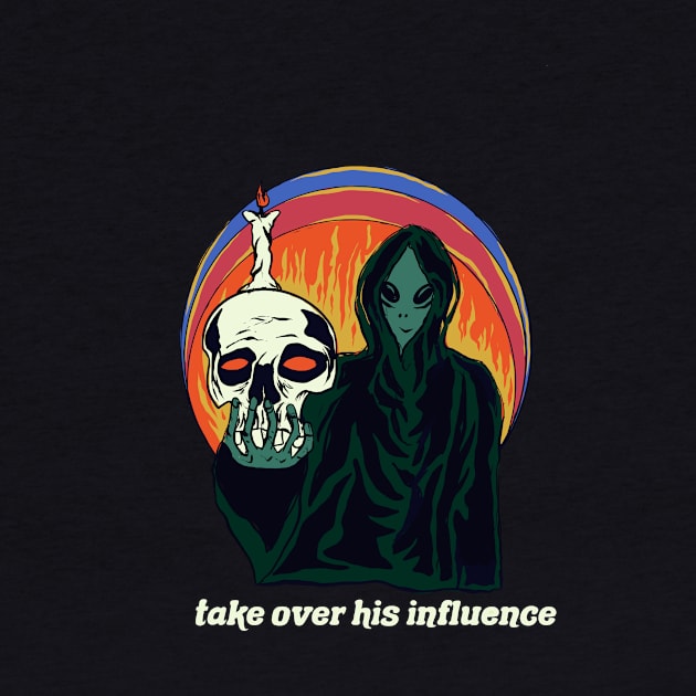 Take over his influence by metafoor